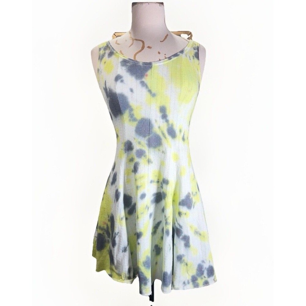 Eileen Dress Size S Vintage 90's Tie Dye Dopamine Dress Maximalist Mini Dress